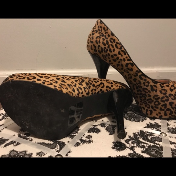 Express leopard print platform heels - Picture 3 of 4